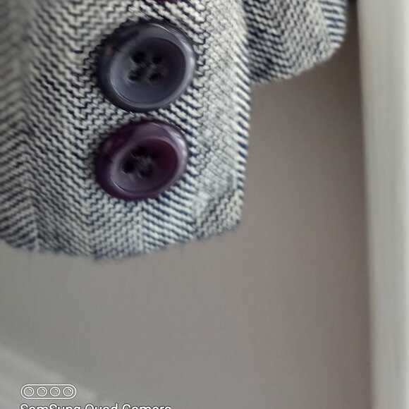 'Pendleton' Single Breasted Semi Fitted Jacket Navy/Cream Size 10 EUC - Picture 8 of 12